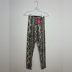 Faux Leather Animal Legging NEW With TAG